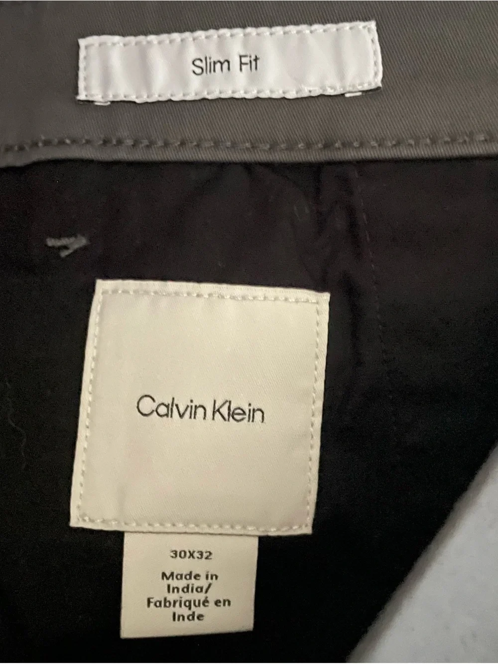 Calvin Klein Men's Black Dress Pants - Slim Straight